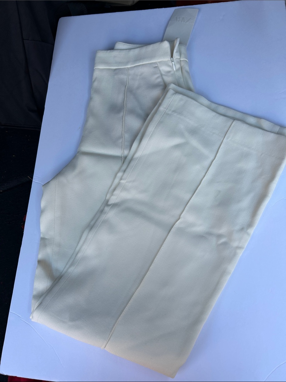 Zara Cream XS Trousers - Off-White NWT